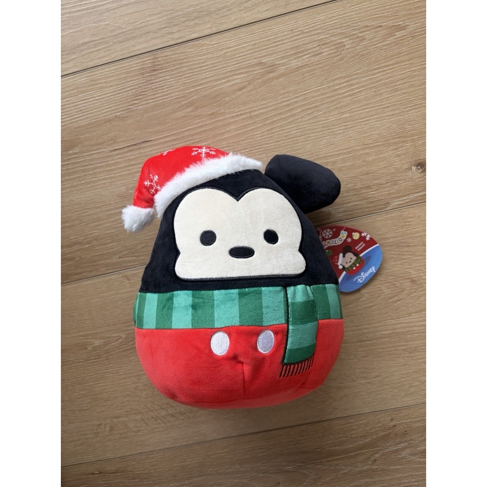 Squishmallow 9" Disney Mickey Mouse with Santa Hat Christmas